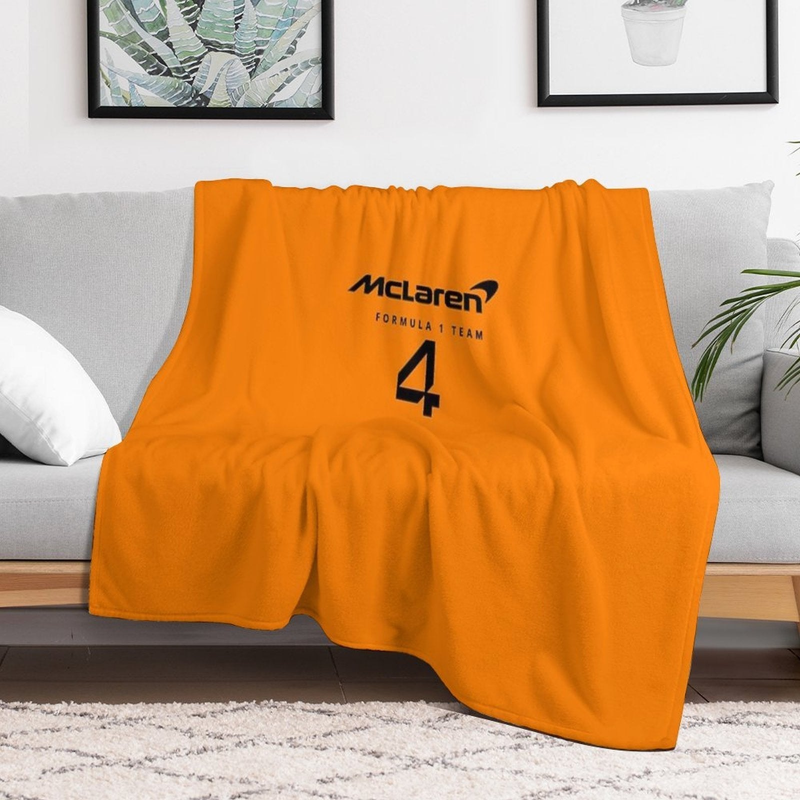 Mclaren Lando Norris F1 2025 Premium Throw Blanket