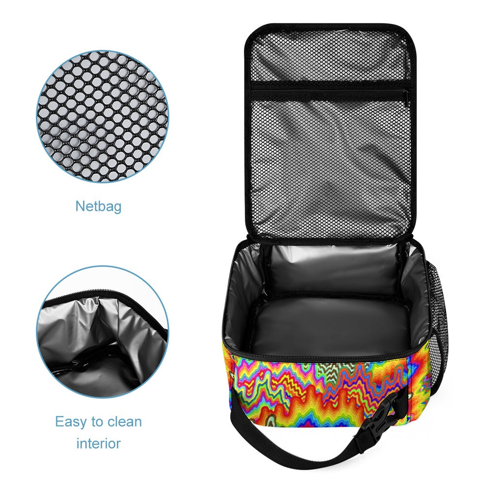 Psychedelic Backpack with Free Lunchbox and Travel Bag Included