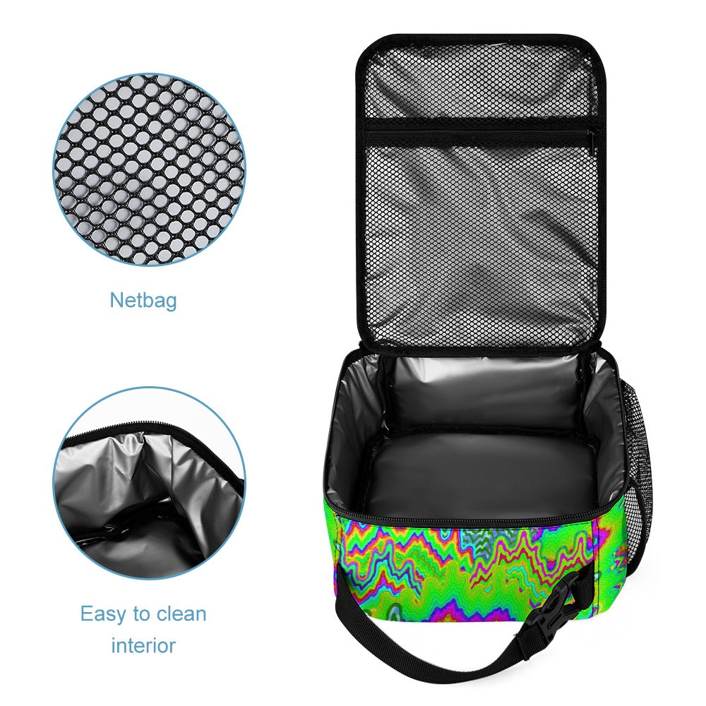 Psychedelic Backpack with Free Lunchbox and Travel Bag Included