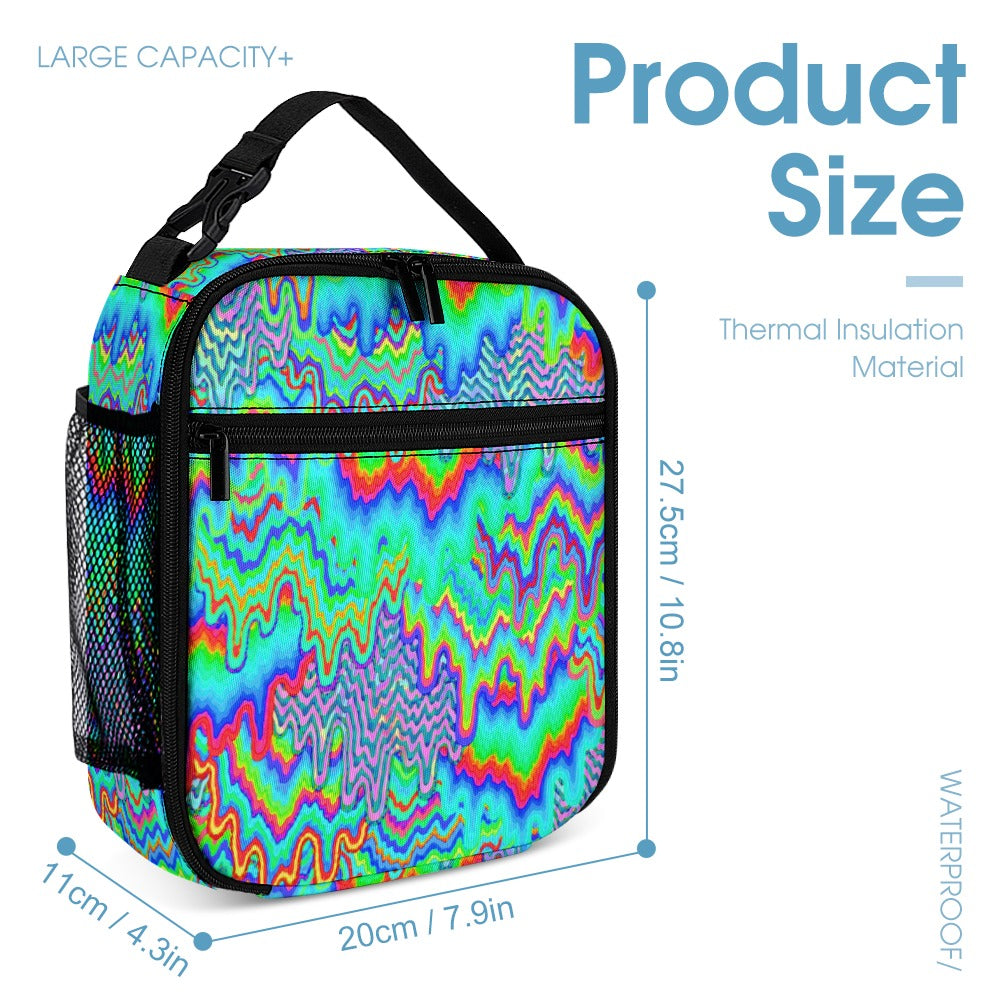 Psychedelic Backpack with Free Lunchbox and Travel Bag Included