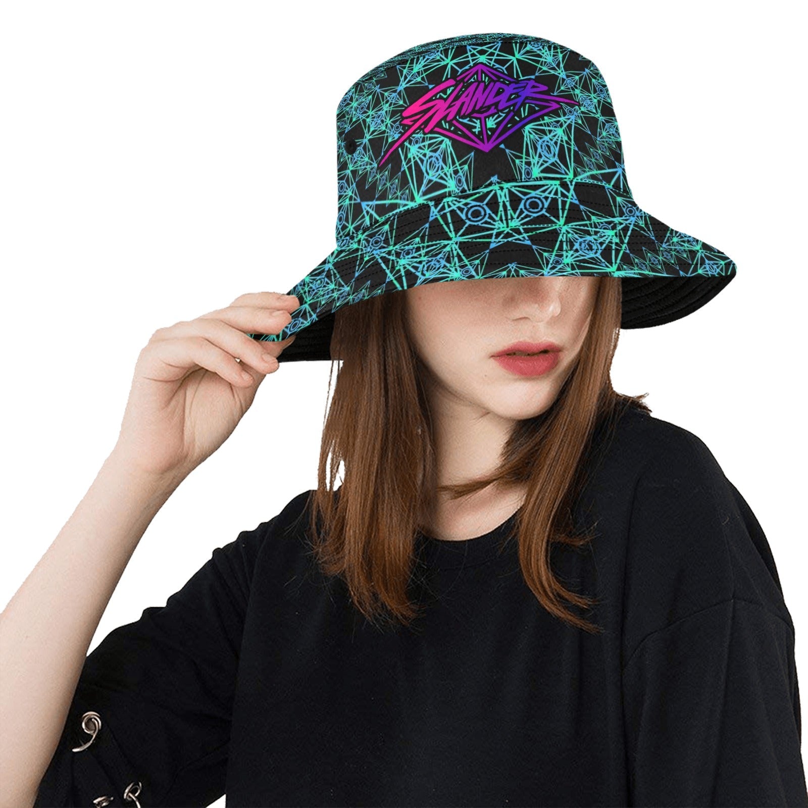 Slander All Over Kaleidoscopic Unisex Summer Bucket Hat