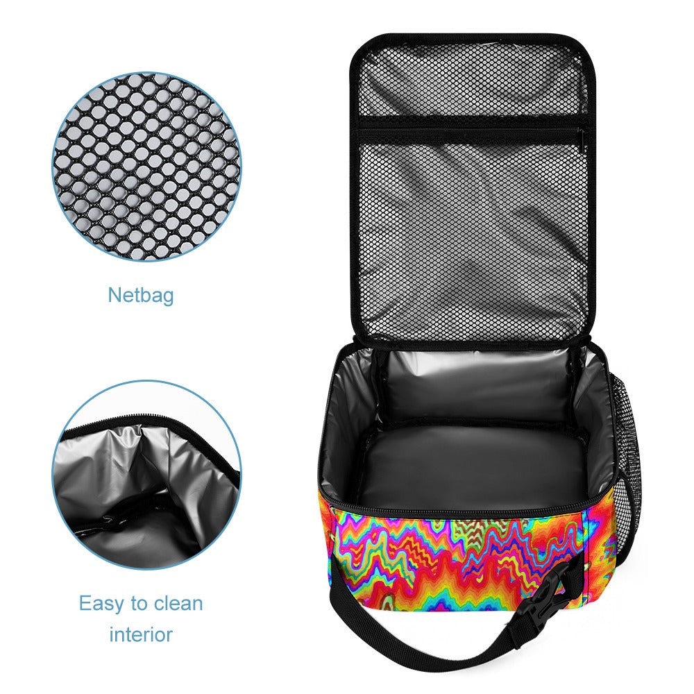 Psychedelic Backpack with Free Lunchbox and Travel Bag Included