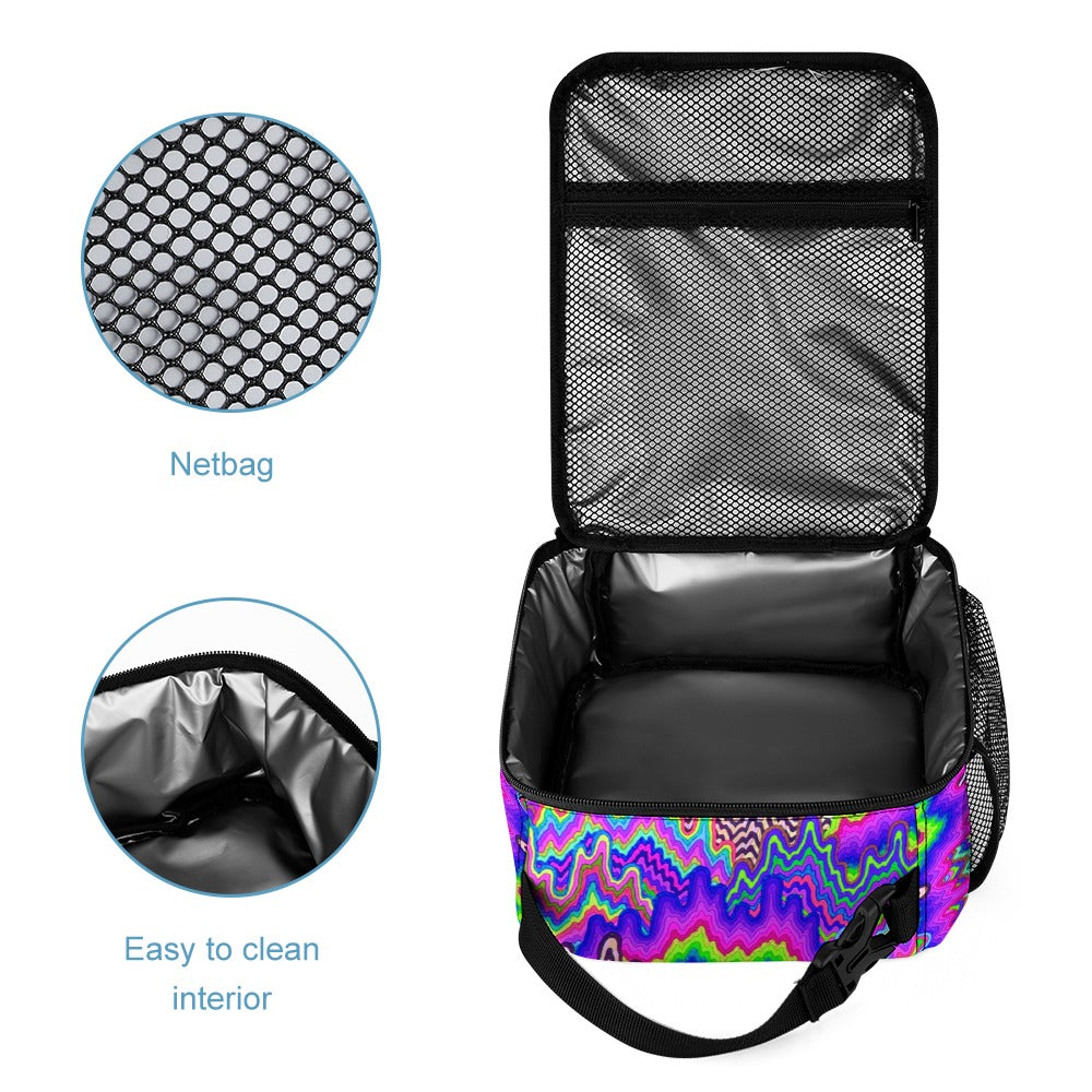 Psychedelic Backpack with Free Lunchbox and Travel Bag Included