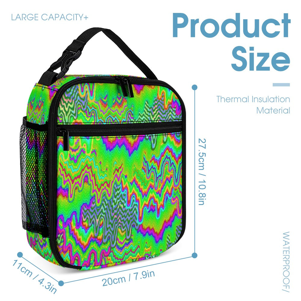 Psychedelic Backpack with Free Lunchbox and Travel Bag Included