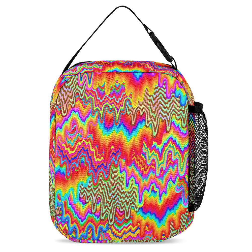 Psychedelic Backpack with Free Lunchbox and Travel Bag Included