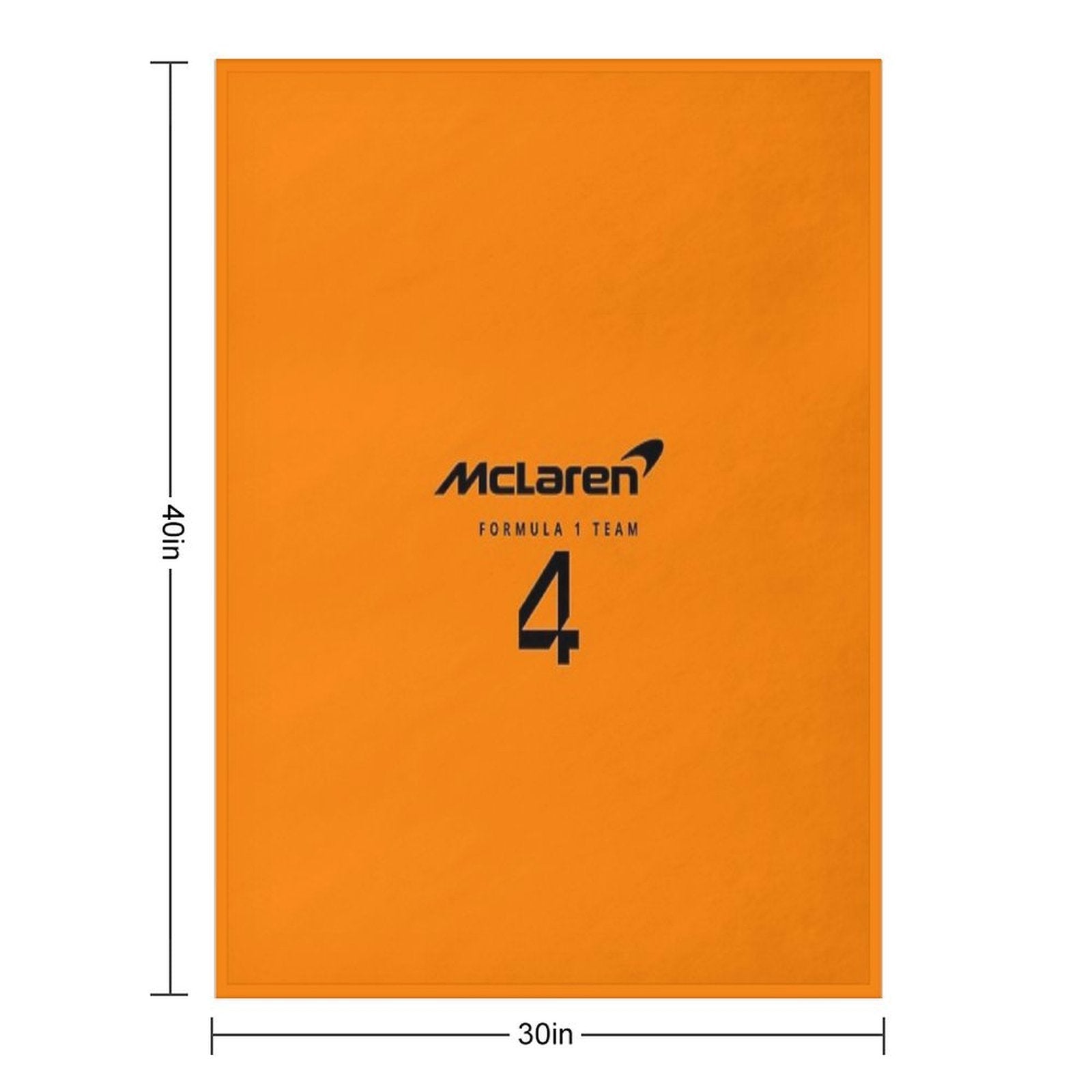 Mclaren Lando Norris F1 2025 Premium Throw Blanket