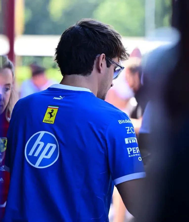 Charles Leclerc F1 Grand Prix Of Italy Blue T-shirt