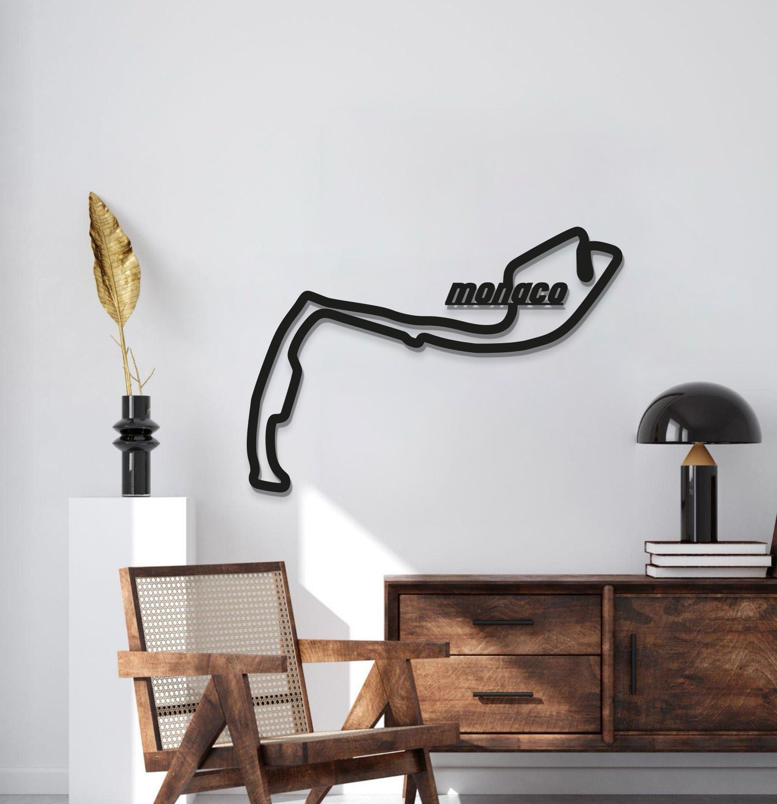 Monaco Formula 1 Metal Circuit Wall Art