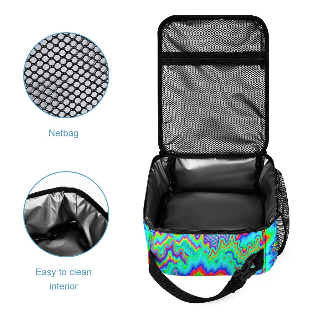 Psychedelic Backpack with Free Lunchbox and Travel Bag Included
