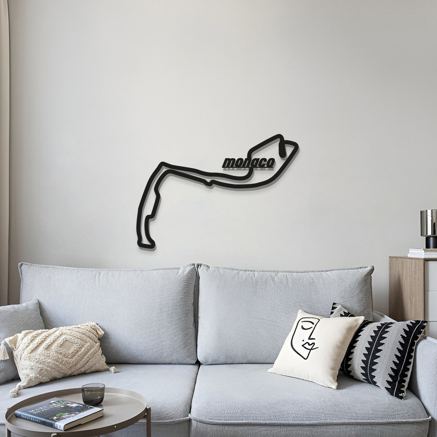 Monaco Formula 1 Metal Circuit Wall Art