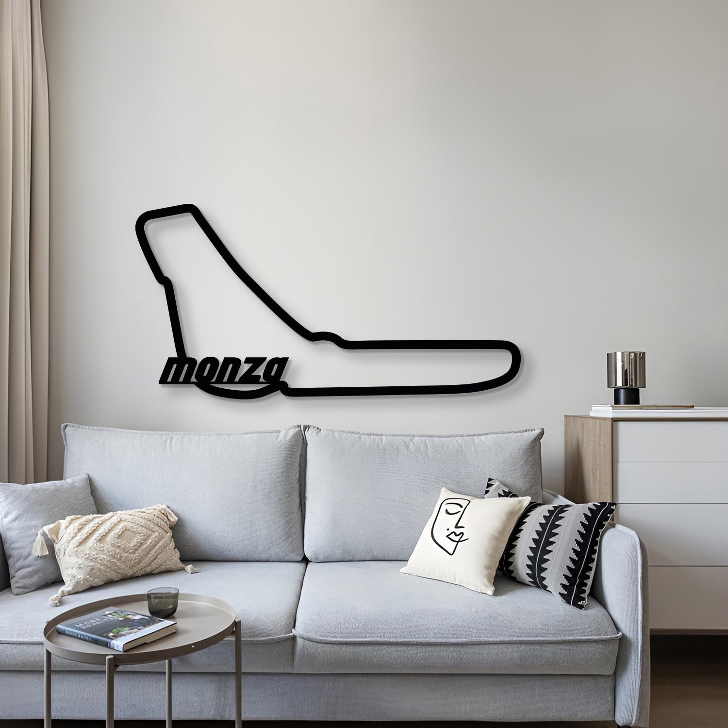 Monza Formula 1 Metal Circuit Wall Art