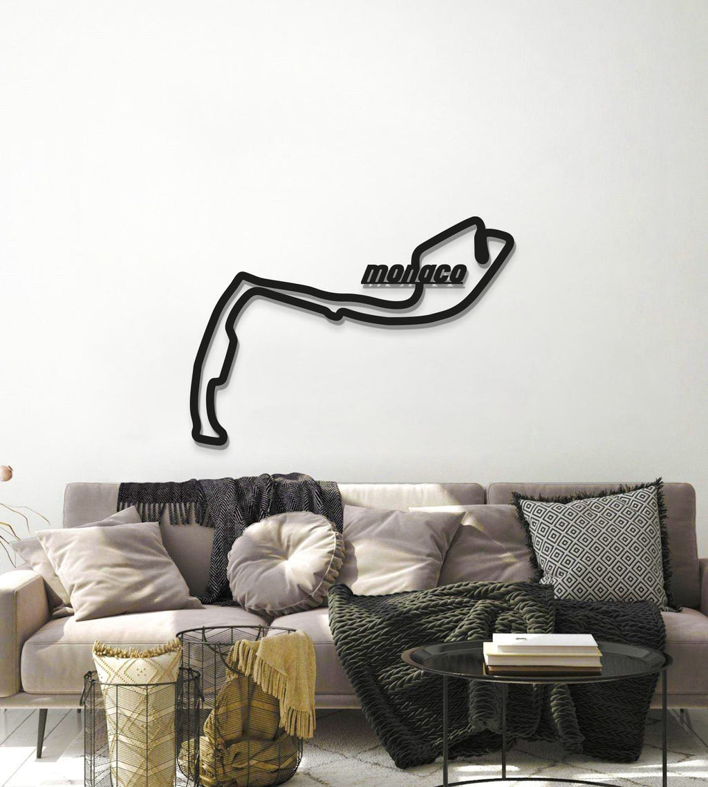 Monaco Formula 1 Metal Circuit Wall Art