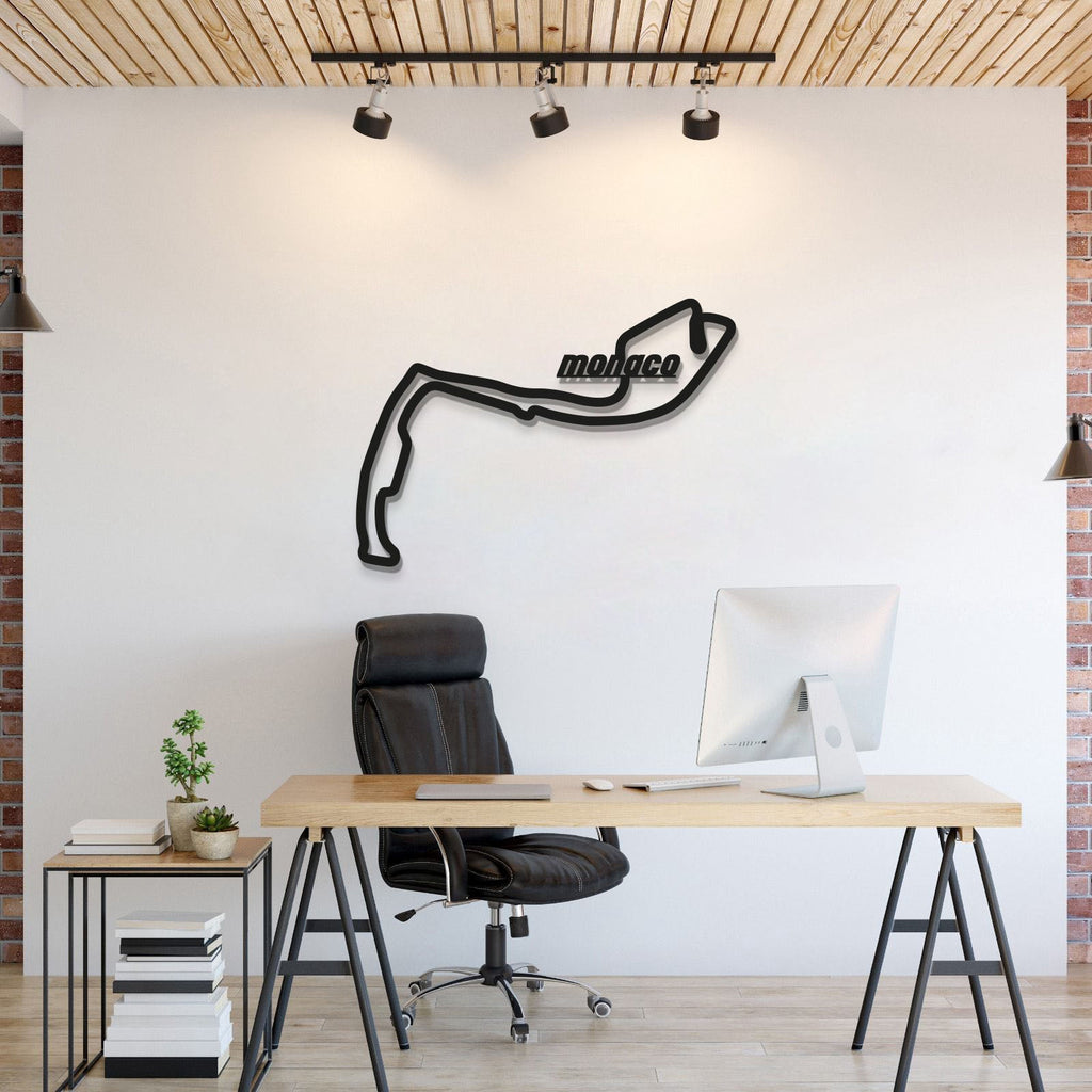 Monaco Formula 1 Metal Circuit Wall Art