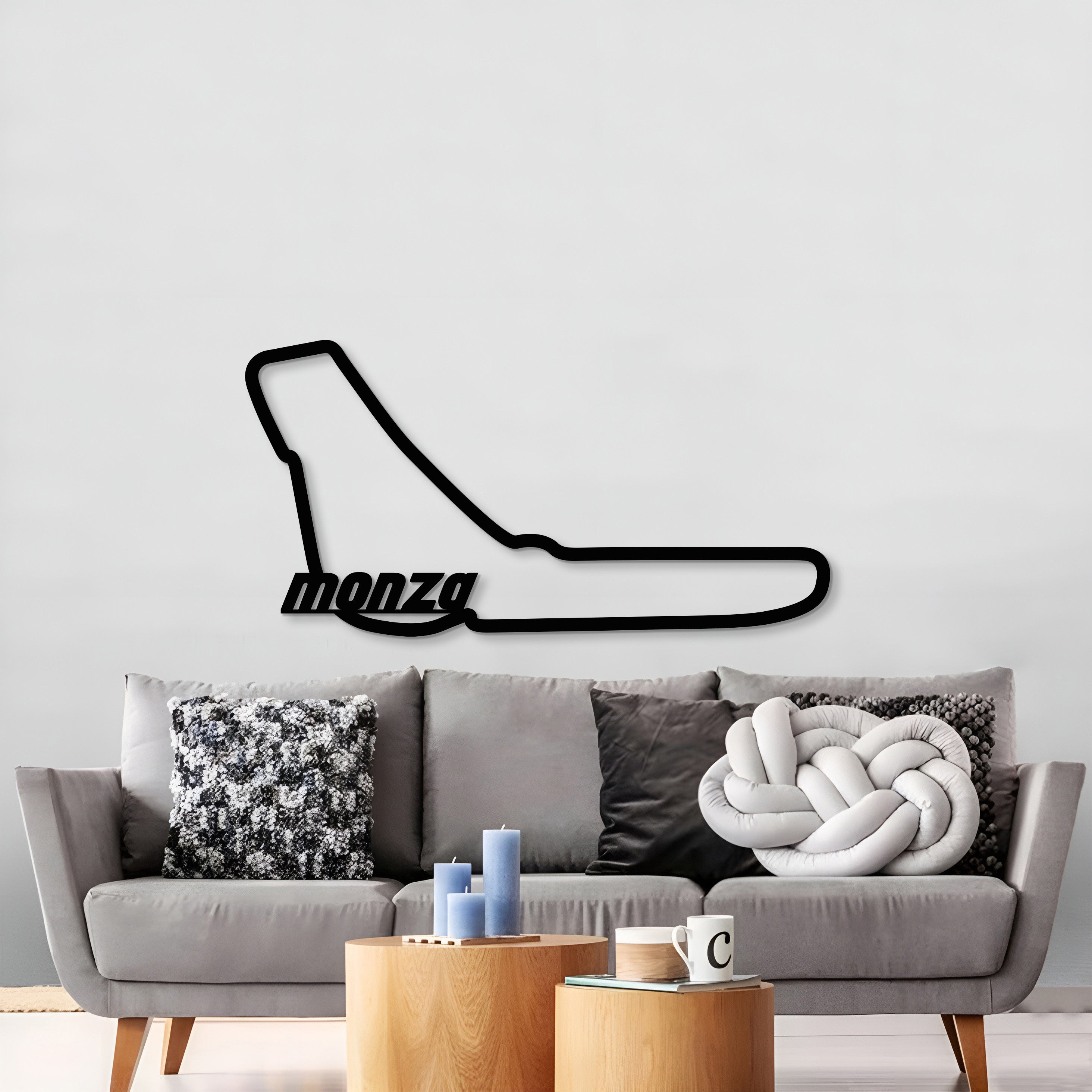 Monza Formula 1 Metal Circuit Wall Art